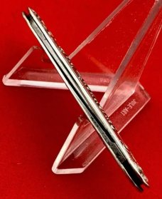 Vintage EMPIRE KNIFE CO German Savings Bank Sterling Silver 2-Blade Pen Folding Pocket Knife c.1909