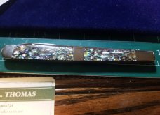 ULTRA RARE 2013 Case XX Abalone Melon Tester Folding Pocket Knife #56140