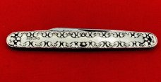 Vintage EMPIRE KNIFE CO Sterling Silver Shadow Pen Pocket Knife c.1856-1930