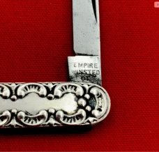 Vintage EMPIRE KNIFE CO Sterling Silver Shadow Pen Pocket Knife c.1856-1930