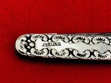 Vintage EMPIRE KNIFE CO Sterling Silver Shadow Pen Pocket Knife c.1856-1930