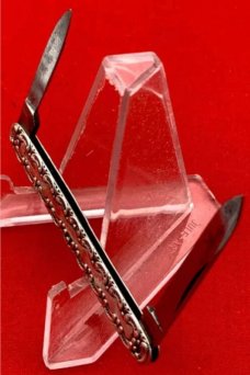 Vintage EMPIRE KNIFE CO Sterling Silver Shadow Pen Pocket Knife c.1856-1930