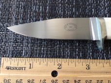 Corbett Sigman custom knife #5 mini hunter ivory handles makers sheath         #11