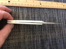 Corbett Sigman custom knife #5 mini hunter ivory handles makers sheath         #11