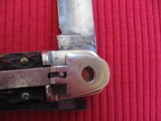 Vintage German Bonsa Jigged Bone Leverlock Knife