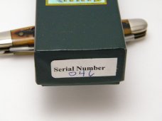 Canal Street Cutlery Co. USA Amber Stag Bone 312303 Serpentine Stockman Knife in Box c.2005