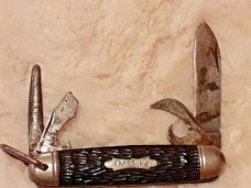 Vintage  KAMP-KING IMPERIAL PROV. R.I USA   4 Blades  Scout Pocket Knife