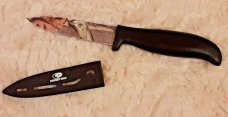 MOSSY OAK  Fixed Blade Hunting Knife  Straight Edge Blade w/Plastic Sheath
