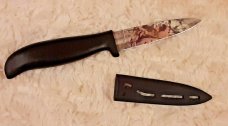 MOSSY OAK  Fixed Blade Hunting Knife  Straight Edge Blade w/Plastic Sheath