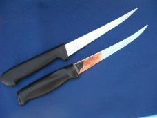 Lot of 3 outdoors knives; Stainless Steel Fillet Knife from Fiskars USA w/ Original Sheath+2 more!!!