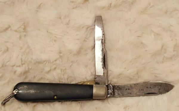 Vintage Camillus New York USA 2-Blade Electricians Lock Blade Pocket Knife