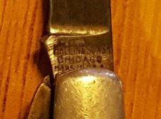 *Vintage* MKlein & Sons Chicago USA 3-5/8" Folding Pocket Knife *Very Rare*