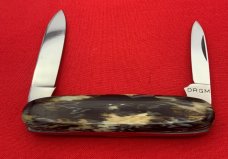 Vintage W.D. HERBERT (Boker) Equal End Pen Folding Pocket Knife Salesman’s Sample Imitation Horn