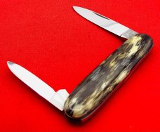 Vintage W.D. HERBERT (Boker) Equal End Pen Folding Pocket Knife Salesman’s Sample Imitation Horn