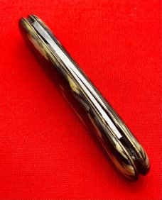 Vintage W.D. HERBERT (Boker) Equal End Pen Folding Pocket Knife Salesman’s Sample Imitation Horn