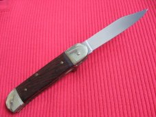 Older Small Solingen German Hubertus 5 7/8"  Leverlock Switchblade Knife 