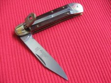 Older Small Solingen German Hubertus 5 7/8"  Leverlock Switchblade Knife 