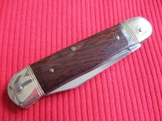 Older Small Solingen German Hubertus 5 7/8"  Leverlock Switchblade Knife 