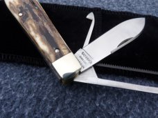 NAPANOCH KNIFE COMPANY MAMMOTH IVORY DIXIE COCK 1095 CARBON 100 WERE MADE