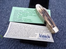 NAPANOCH KNIFE COMPANY MAMMOTH IVORY DIXIE COCK 1095 CARBON 100 WERE MADE