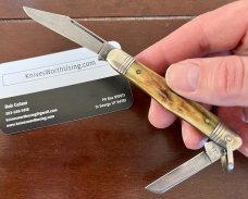 Rare Great Eastern Cutlery Tidioute #331211BAL Conductor, Beautiful Stag Handle, Used (GEC 33) 