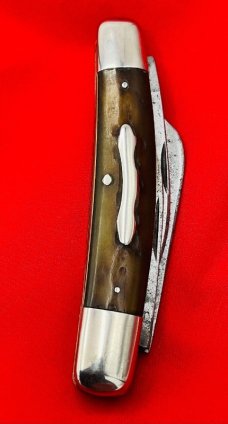 Vintage BOKER (Script) 4-Blade Congress Folding Pocket Knife c.1920’s-1930’s Smooth Bone