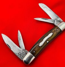 Vintage BOKER (Script) 4-Blade Congress Folding Pocket Knife c.1920’s-1930’s Smooth Bone
