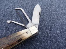 NAPANOCH KNIFE COMPANY MAMMOTH IVORY DIXIE COCK 1095 CARBON 100 WERE MADE
