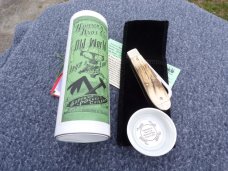 NAPANOCH KNIFE COMPANY MAMMOTH IVORY DIXIE COCK 1095 CARBON 100 WERE MADE