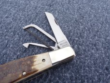 NAPANOCH KNIFE COMPANY MAMMOTH IVORY DIXIE BARLOW 1095 CARBON LAMBS FOOT MAIN BLADE 50 MADE