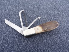 NAPANOCH KNIFE COMPANY MAMMOTH IVORY DIXIE BARLOW 1095 CARBON LAMBS FOOT MAIN BLADE 50 MADE