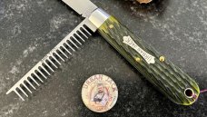 Great Eastern Cutlery Tidioute #152221 Urban Jack, Spring Green Jigged Bone Handle, New (GEC 15) 