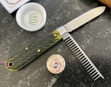Great Eastern Cutlery Tidioute #152221 Urban Jack, Spring Green Jigged Bone Handle, New (GEC 15) 