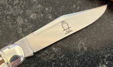 Great Eastern Cutlery Northfield #681221 White Owl, Rare Satin Blades, Cowhide Jig Bone, (GEC 68) 