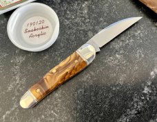 Great Eastern Cutlery Northfield 190120 Little Rattler, Snakeskin Acrylic Handle, (GEC 19), New 