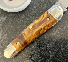 Great Eastern Cutlery Northfield 190120 Little Rattler, Snakeskin Acrylic Handle, (GEC 19), New 