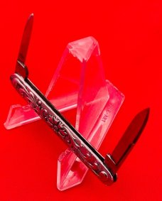 Vintage H. BOKER & CO Equal End Shadow Pen Folding Pocket Knife c.1891-1944 Embossed Metal