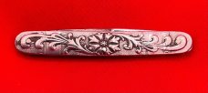 Vintage H. BOKER & CO Equal End Shadow Pen Folding Pocket Knife c.1891-1944 Embossed Metal