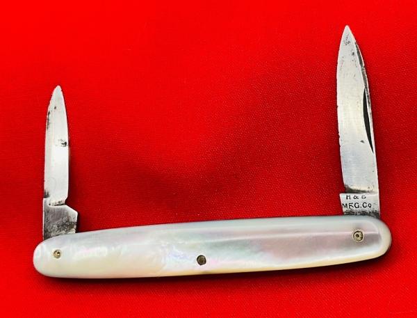 Vintage HUMASON & BECKLEY Equal End Shadow Pen Folding Pocket Knife c.1852-1916 Mother-of-Pearl Vintage HUMASON & BECKLEY Equal End Shadow Pen Folding Pocket Knife c.1852-1916 Mother-of-Pearl