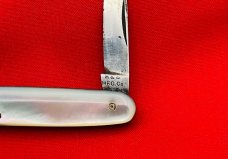 Vintage HUMASON & BECKLEY Equal End Shadow Pen Folding Pocket Knife c.1852-1916 Mother-of-Pearl 