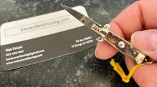 Miniature Switchblade Knife, Made In Italy, Marked INOX, Older Style, Sweet Stag Handle, W/Tassel 