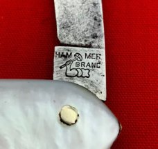 NEW YORK KNIFE CO “HAMMER BRAND” Model No. 3276 Dolphin Lobster Pen Folding Pocket Knife c.1882-1931