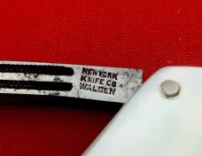 NEW YORK KNIFE CO “HAMMER BRAND” Model No. 3276 Dolphin Lobster Pen Folding Pocket Knife c.1882-1931