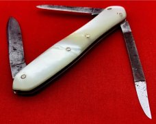 NEW YORK KNIFE CO “HAMMER BRAND” Model No. 3276 Dolphin Lobster Pen Folding Pocket Knife c.1882-1931