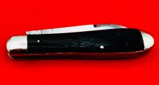 Vintage NEW YORK KNIFE CO Model No. 2040 Teardrop Jack Folding Pocket Knife c.1882-1931 Ebony