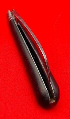Vintage NEW YORK KNIFE CO Model No.142 Hawkbill Pruner Folding Pocket Knife Redwood c.1856-1931