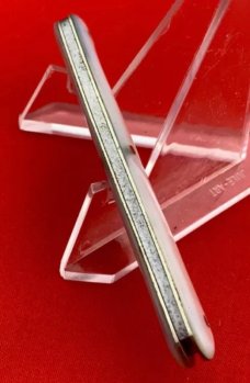 Vintage EMPIRE WINSTED CT 2-Blade Serpentine Pen Folding Pocket Knife c.1856-1930 Blade Etch MOP