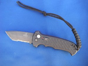 GERBER 06 AUTOMATIC, Tanto Blade, opens smooth, Locks Tight, Safety Lock. Made in USA!!!!