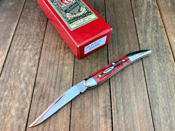 Robeson by Queen Toothpick Red Bone Stag Handles Robeson by Queen Toothpick Red Bone Stag Handles