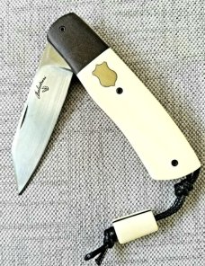 Vincenzo Balistreri Elephant Ivory Native  slip..coa 4..Space coral CF bolsters..bead..lanyard pin..